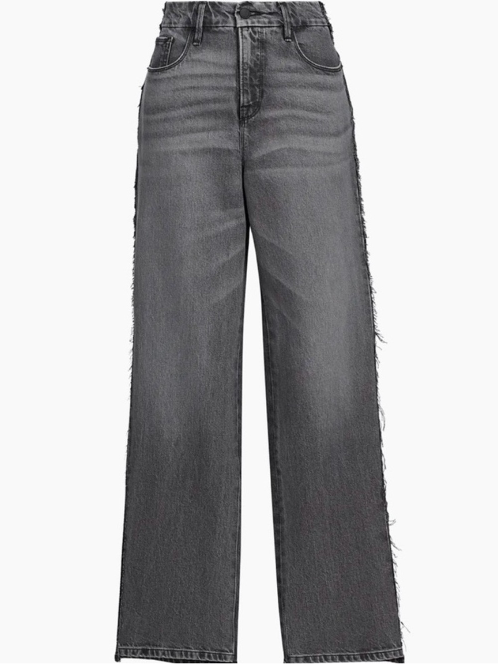 Good American GOOD ‘90S Mid-Rise Baggy women Jeans in Charcoal Gray